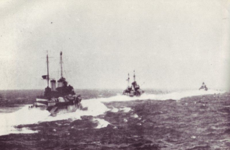 HMAS Perth, HMS  Ajax & HMS Orion