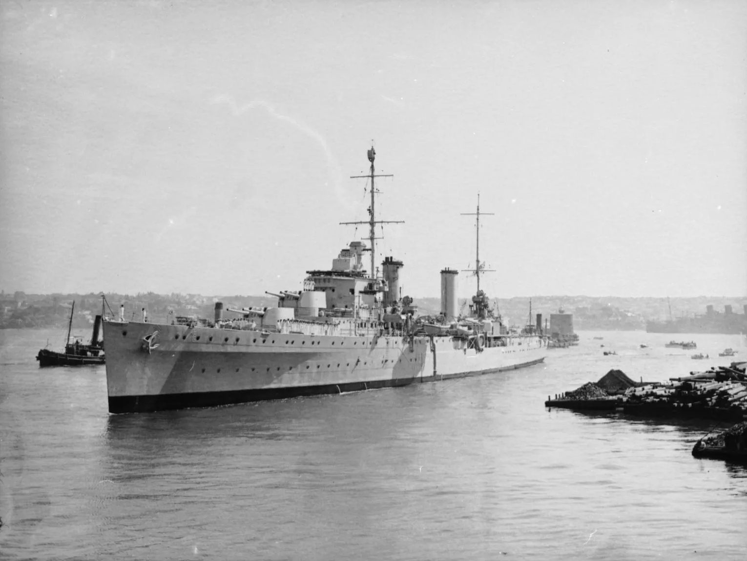 HMAS Perth light cruiser, 1940