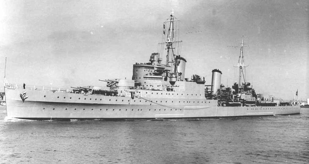 HMS Glasgow light cruiser, 1937