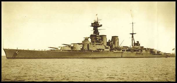 HMS hood in 1920's