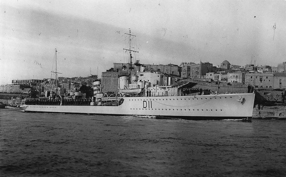 HMS Impulsive, D11, 1939