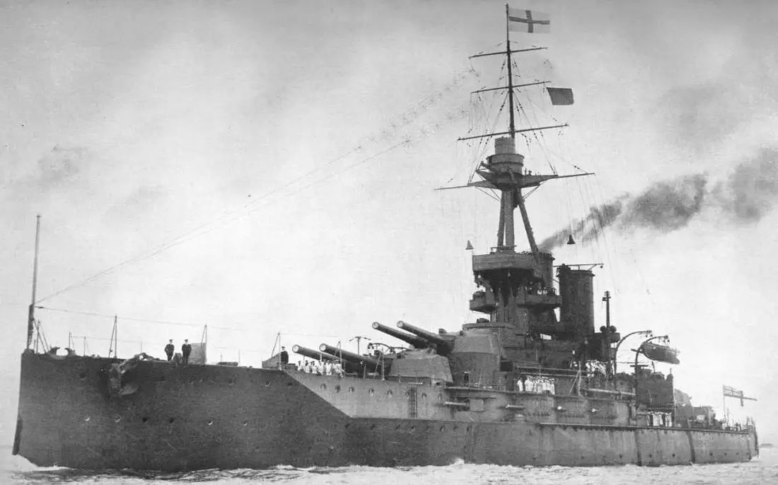 HMS Iron Duke, the Iron Duke-class dreadnought battleship, 1914
