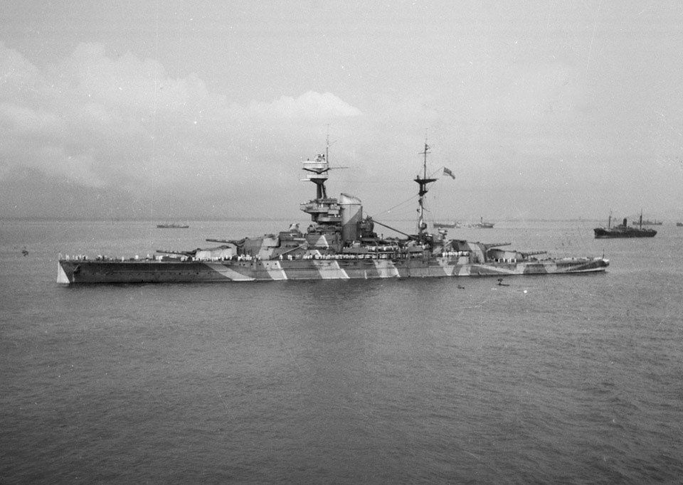 HMS Revenge, the R-class battleship, 1941