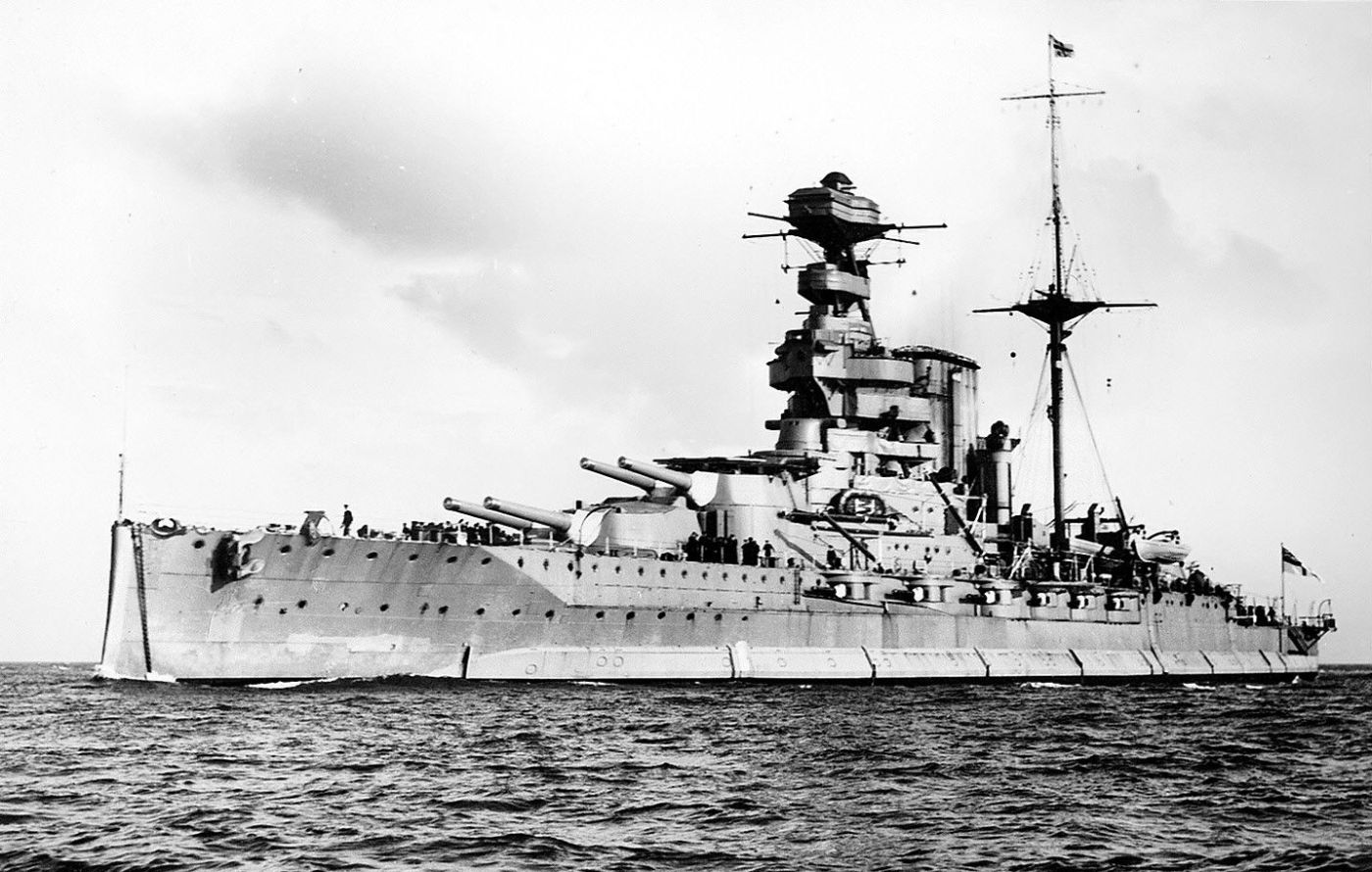 HMS Warspite, a Queen Elizabeth-class battleship (2)