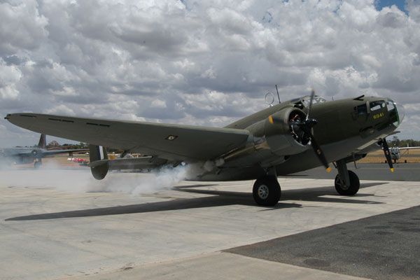 Hudson Bomber at Temora Airfield