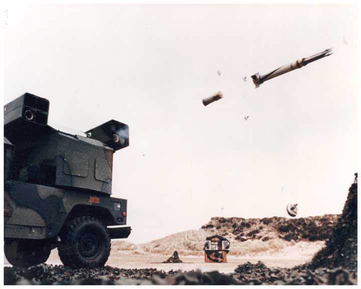 Humvee Avenger Firing Stinger Missile
