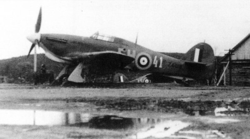 Hurricane Mk.IIb,  RAF 151 Wing, no.81 Squadron,  FH41, Z4018, Vaenga, USSR 1941