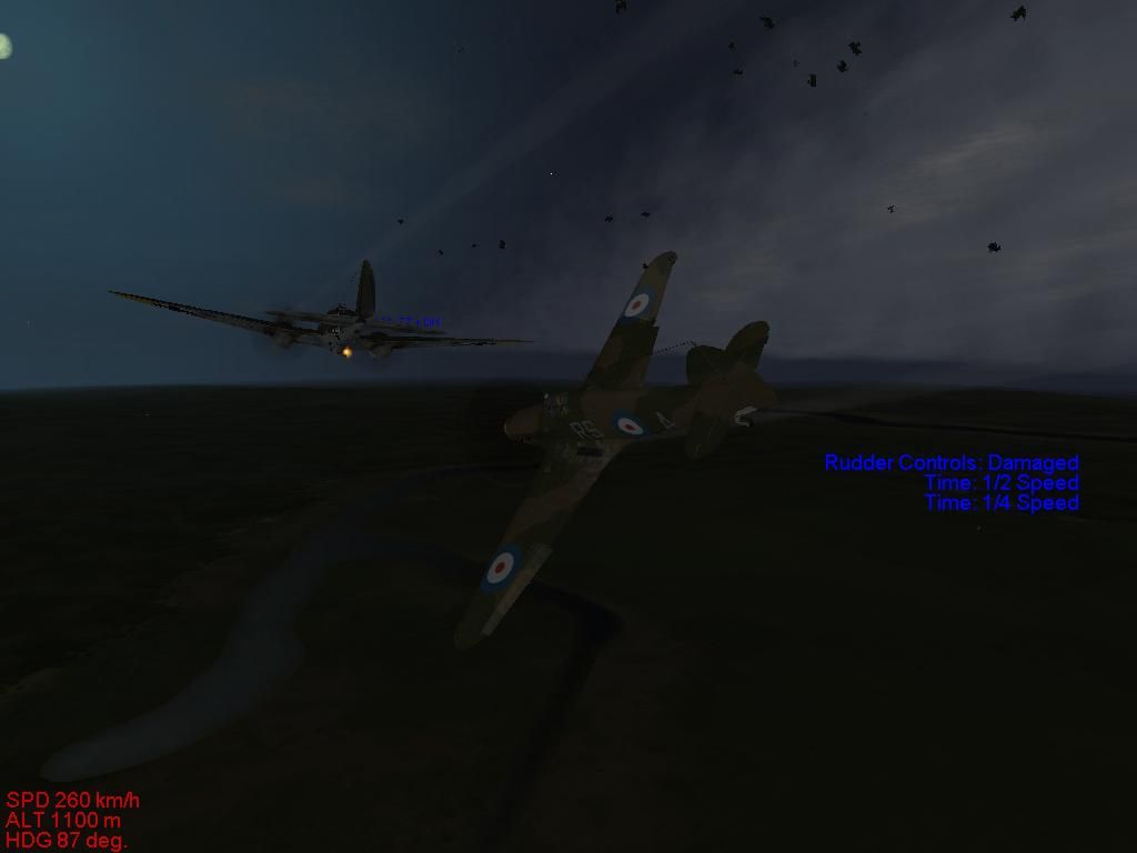 Hurricane vs. He-111