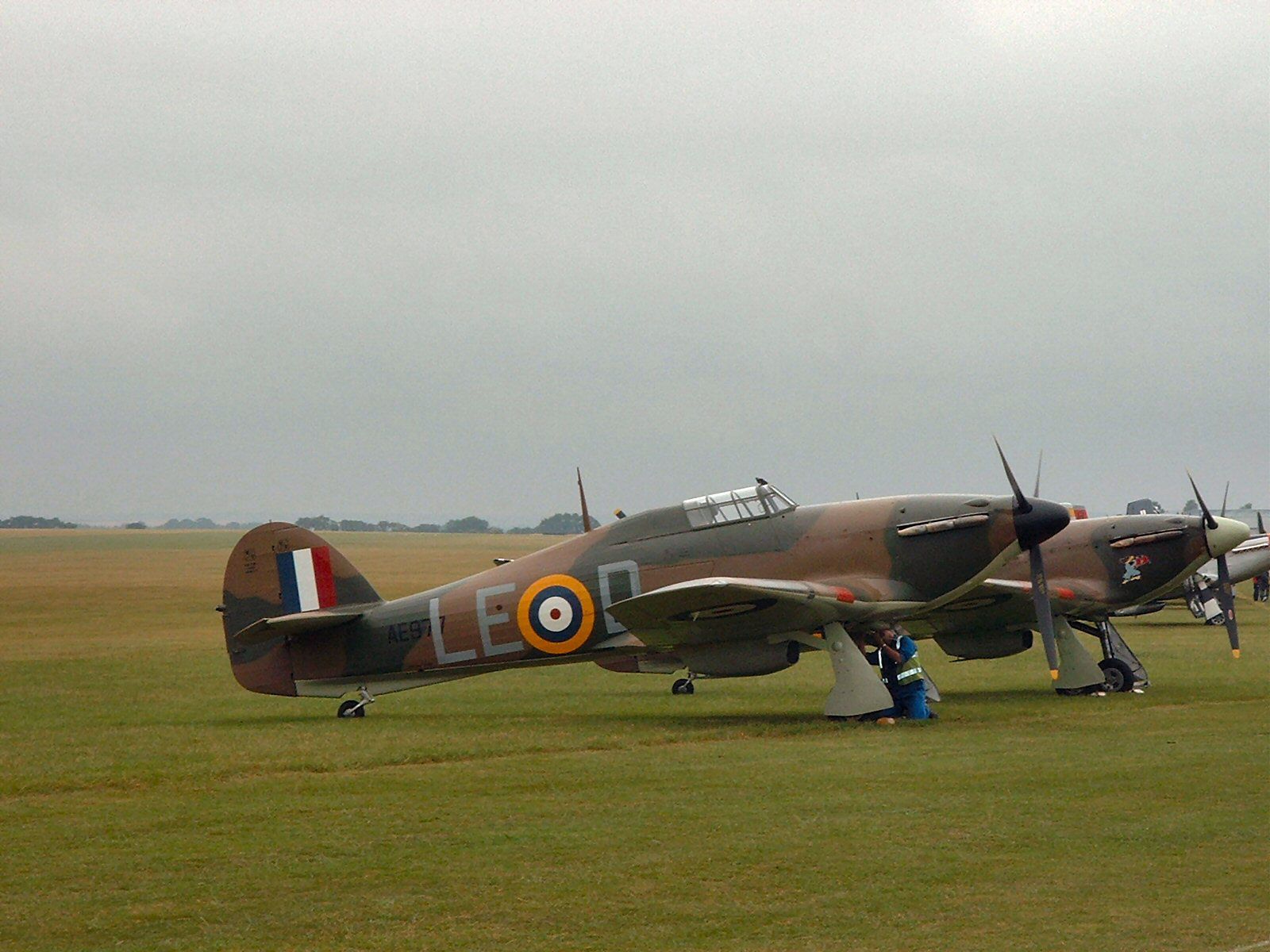 Hurricanes Parked at duxford