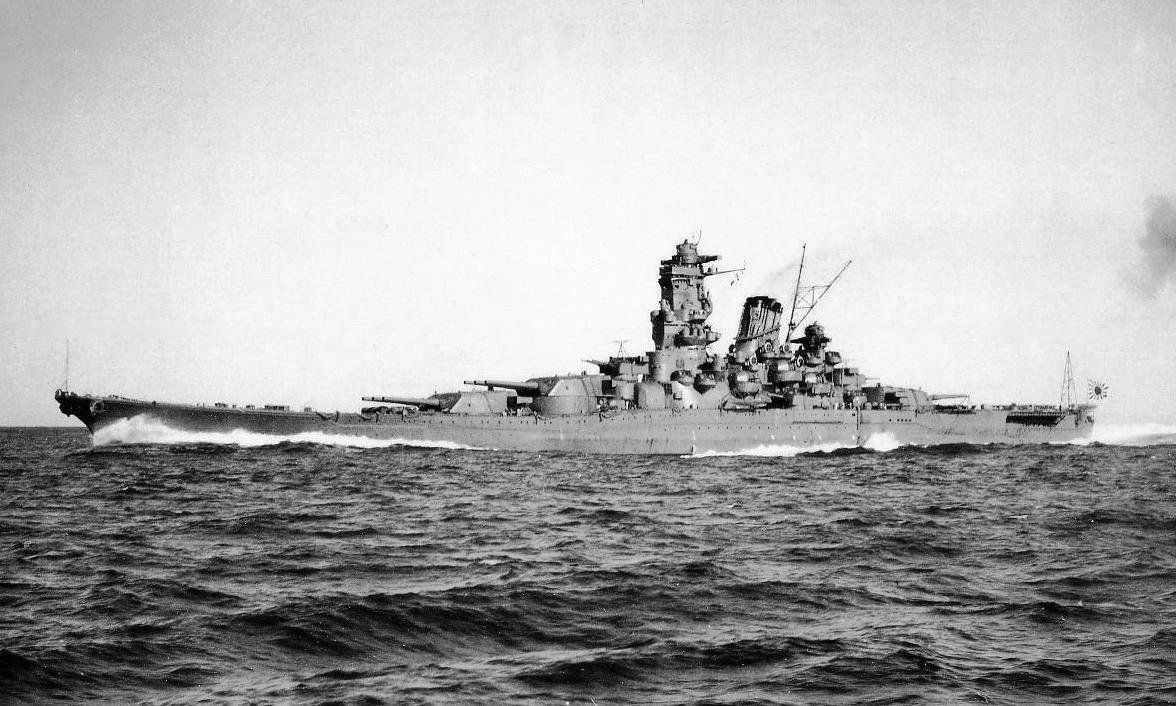 IJN Yamato battleship during trials, 1941 (1)