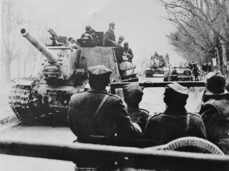 ISU 122 near Berlin, 1945