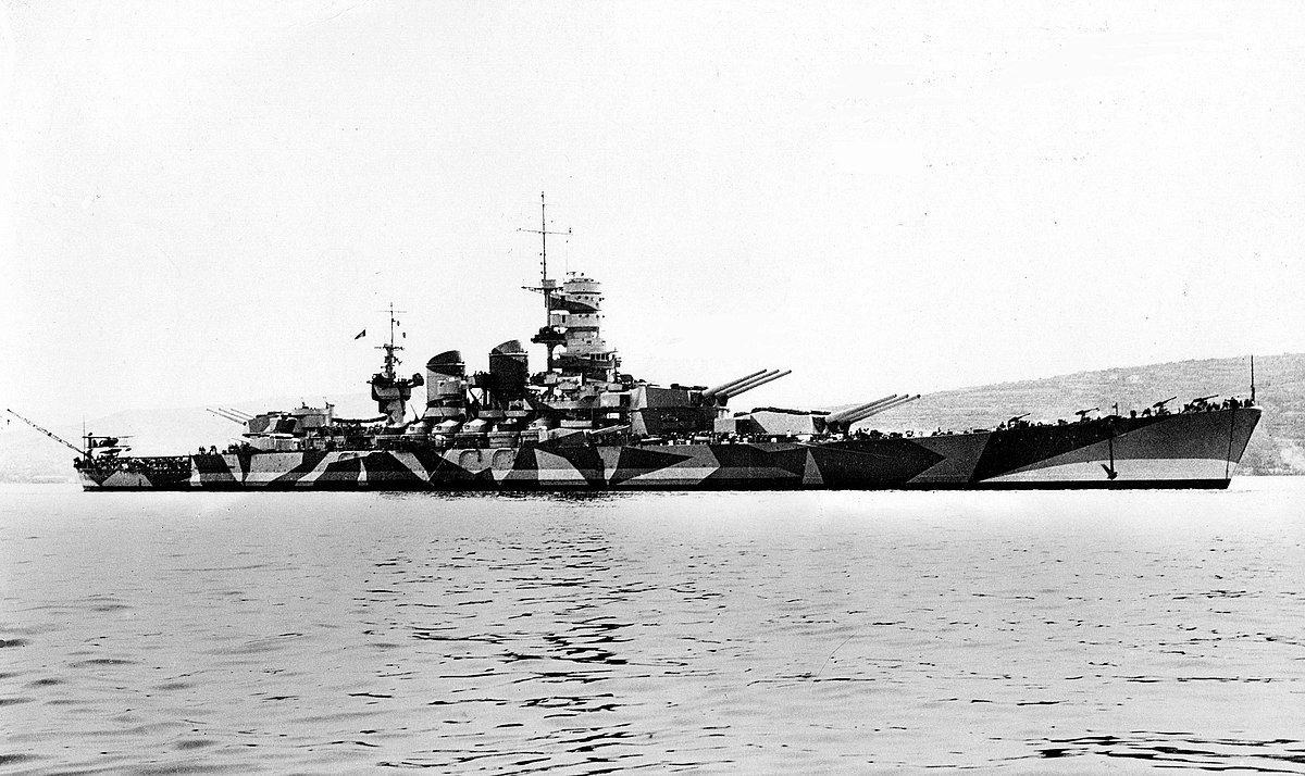 Italian battleship Roma, 1942 (1)