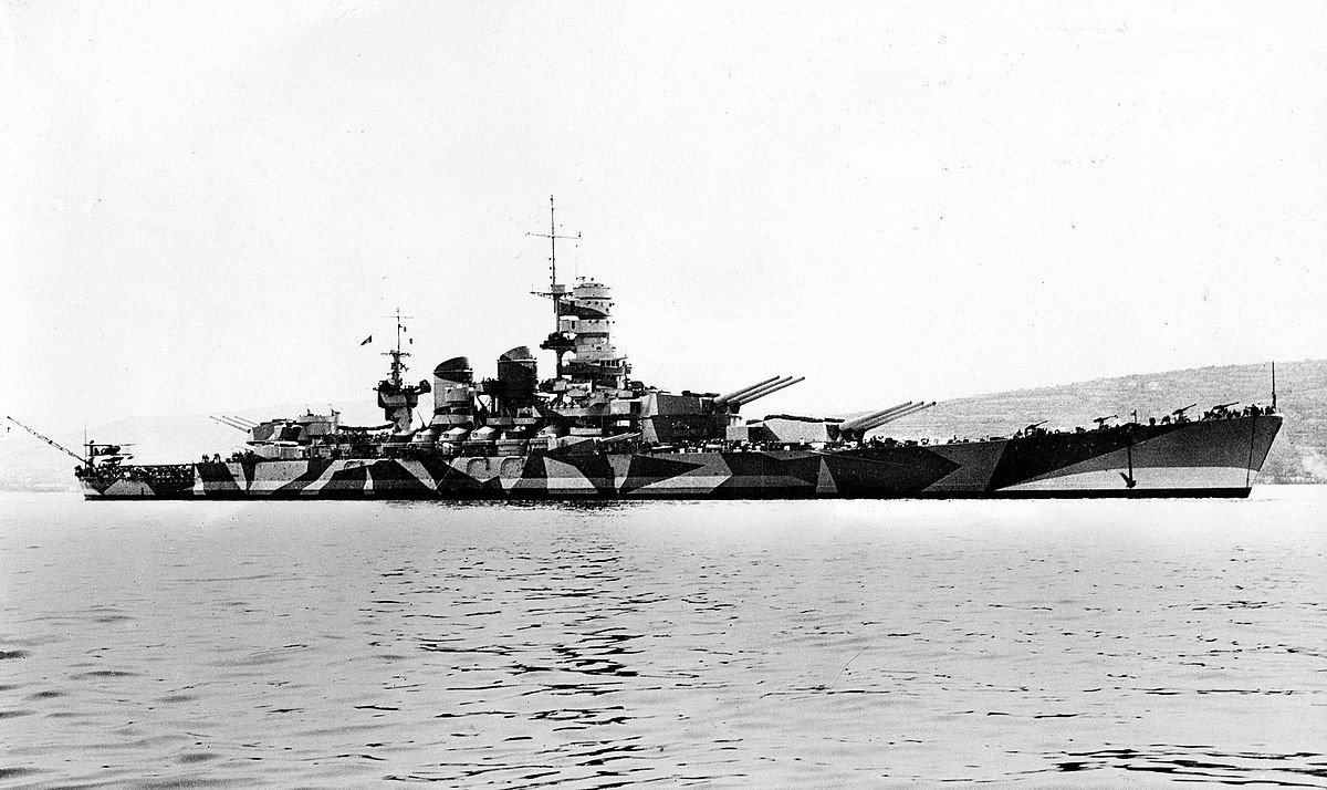 Italian battleship Roma, 1942 (1) | Aircraft of World War II ...