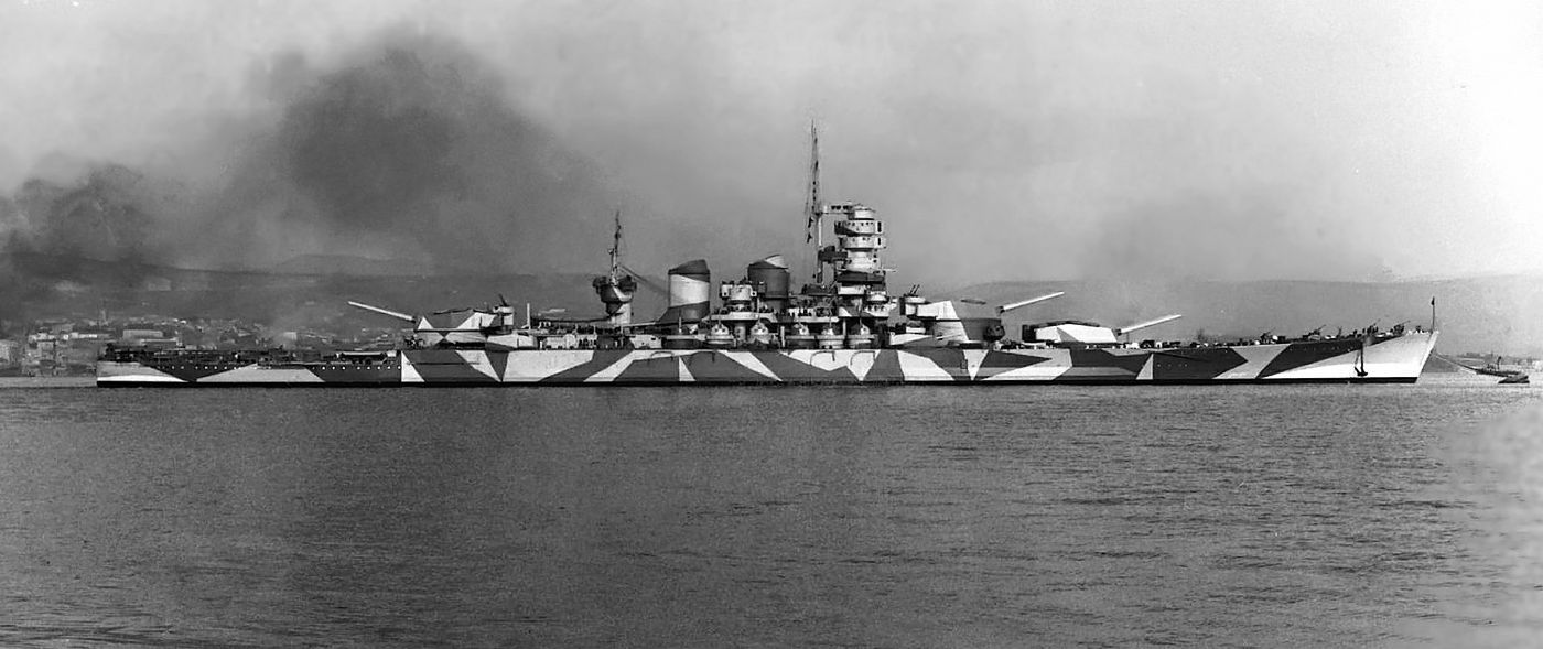 Italian battleship Roma, 1942/1943 (1) | Aircraft of World War II ...