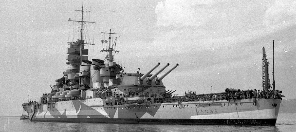 Italian battleship Roma, 1942 (2)