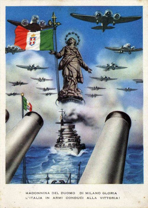 Italian Propaganda Poster WW2