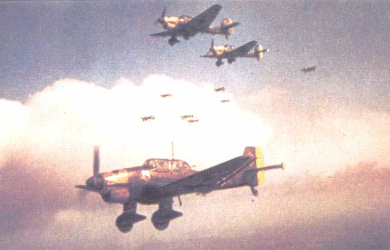 Ju-87s returning to their base.