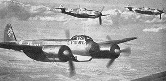 Ju-88 with Me109 escort