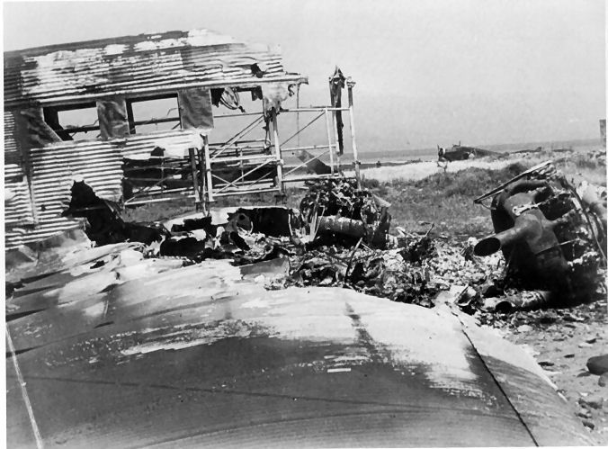 JU52 Gutted by direct hit on Crete