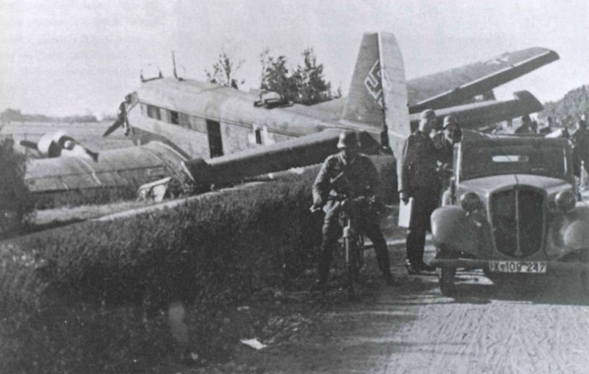 Junkers Ju-52 crashed, the Netherlands 1940