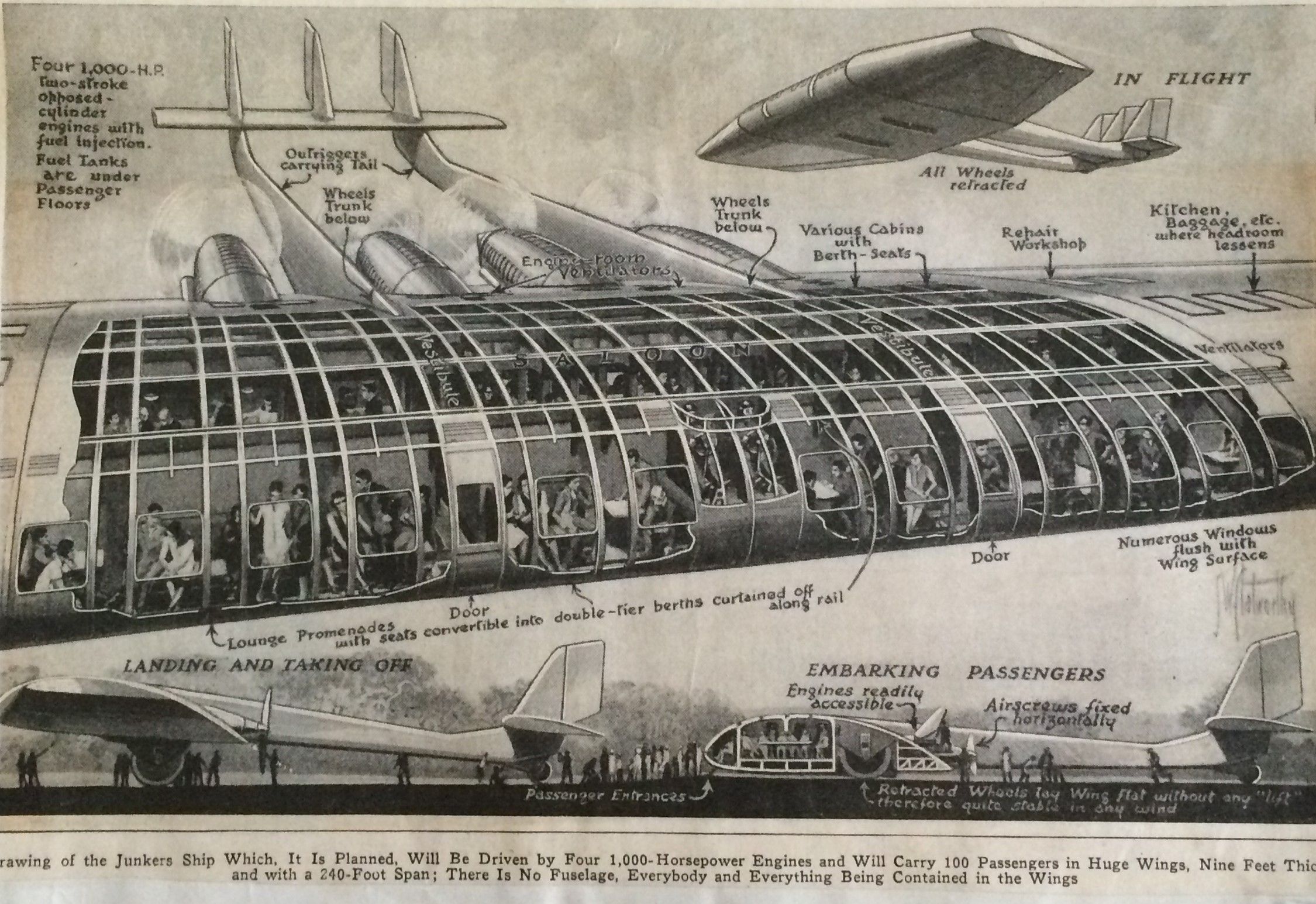 Junkers Luxury “flying Wing.”