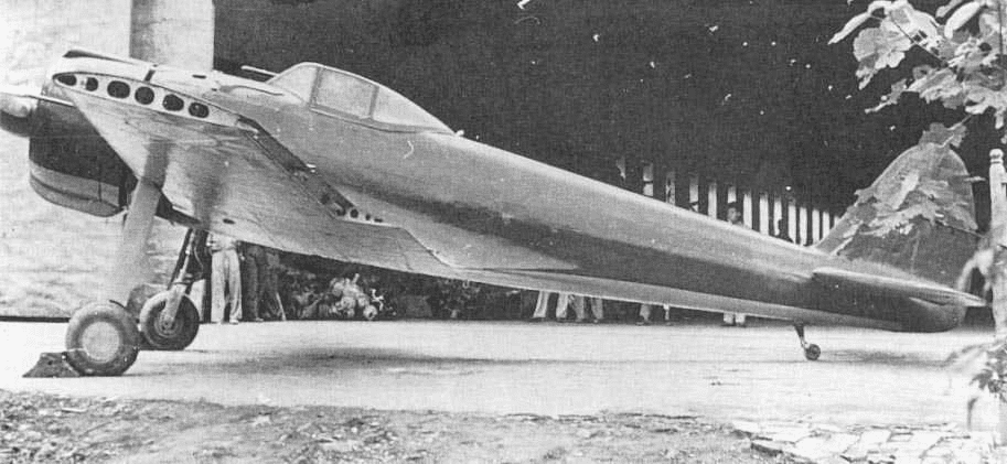 Ki-43-I with wingtip and aileron removed.