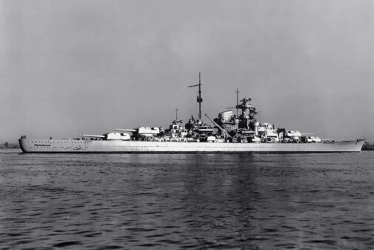 KMS Bismarck, the battleship, 1940