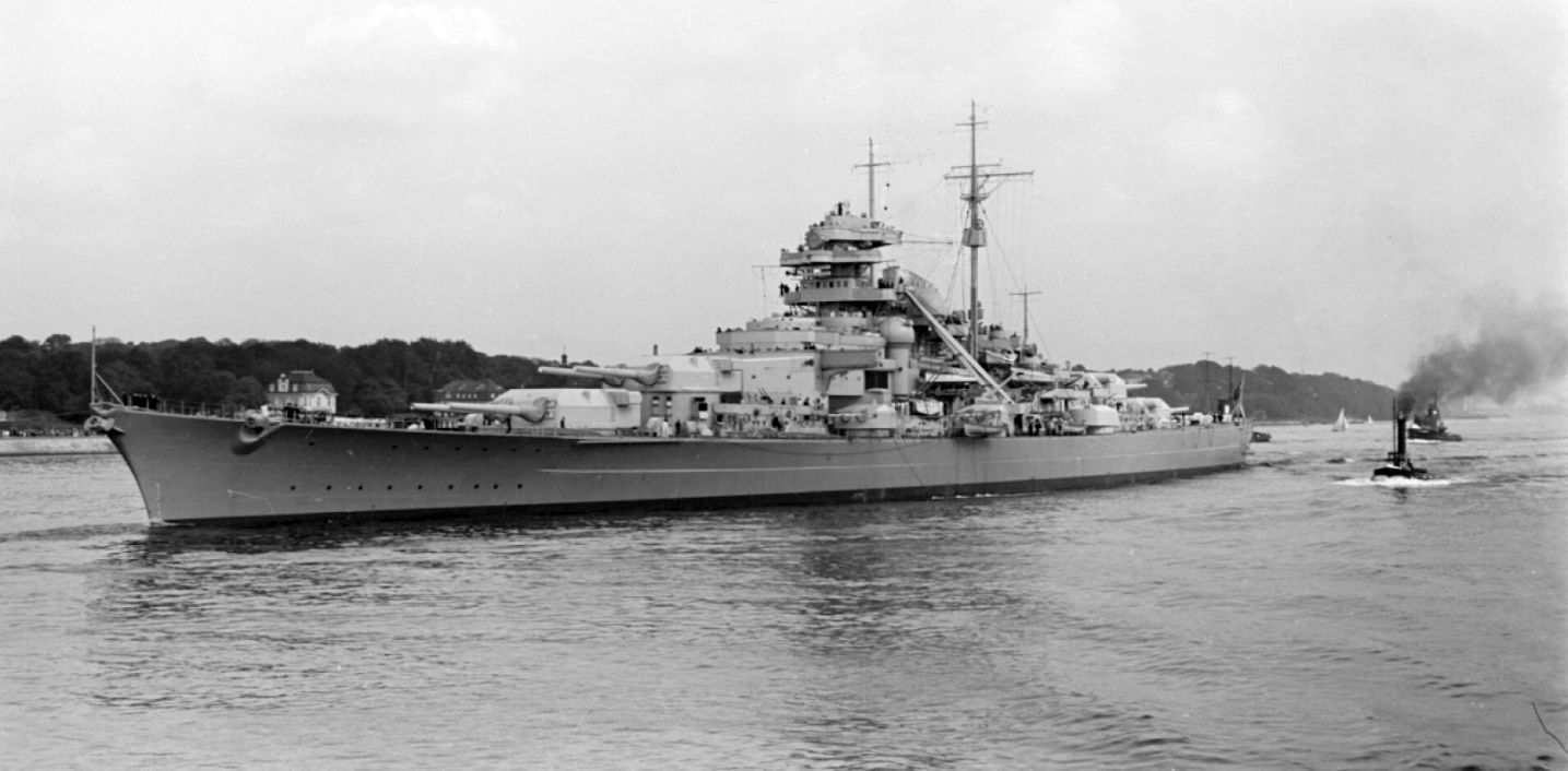 KMS Bismarck, the battleship, 1940