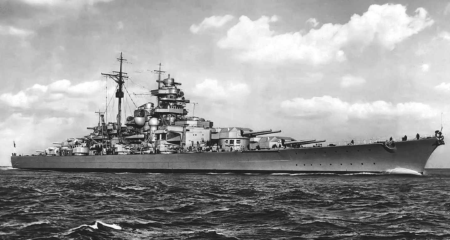 KMS Bismarck, the battleship, 1940