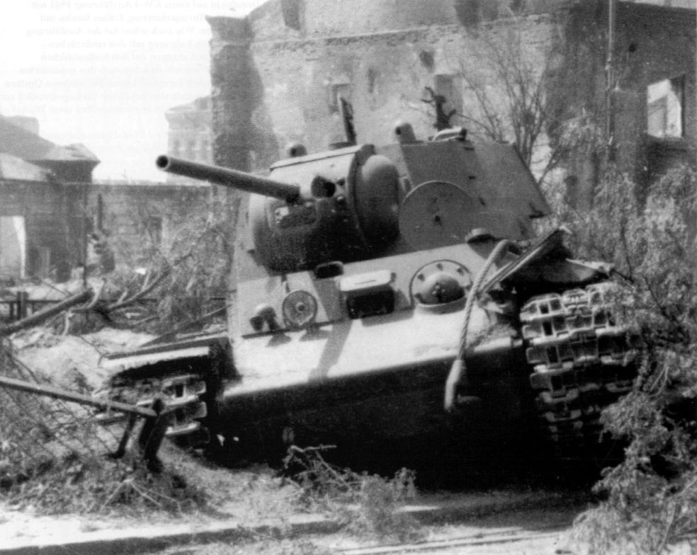 Knocked out KV-1 heavy tank,  Rostov at Don , 1942 (2)