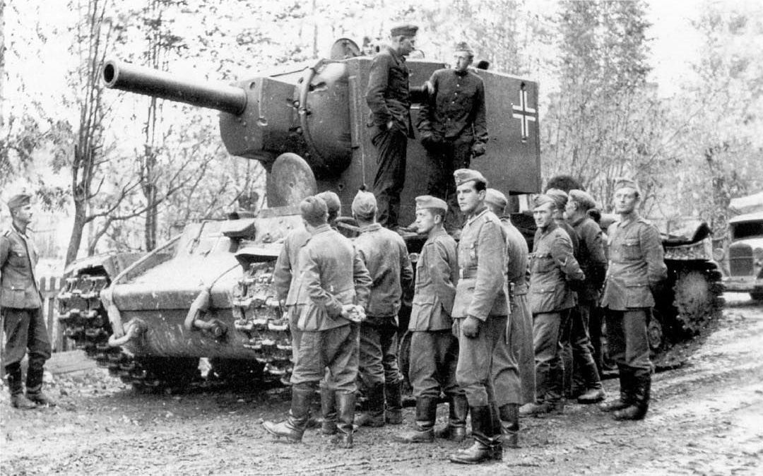 KV-2 heavy tank captured by Germans, 1941