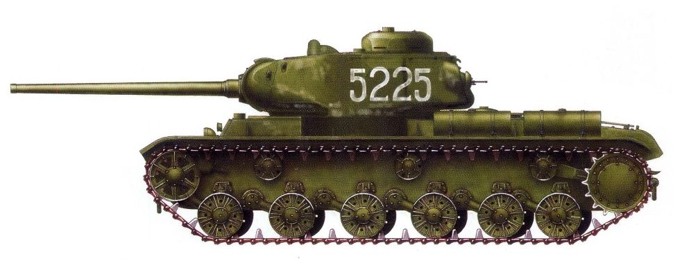 KV-85 heavy tank no. 5225 of the 1452nd Self-propelled Artillery Regiment, 1944