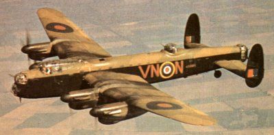 Lancaster based at waddington, 1945
