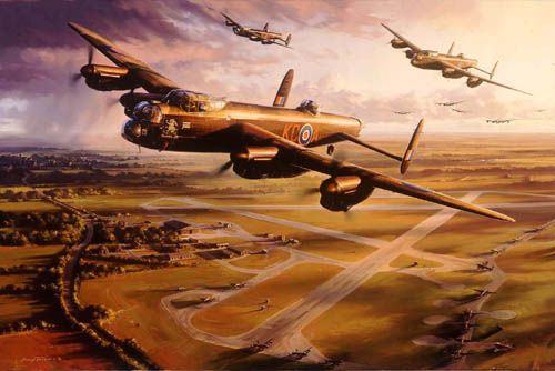Lancaster, bomber force by Nicholas Trudgian.