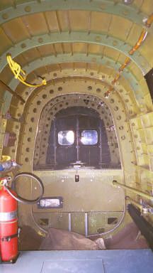 Lancaster interior - looking down towards rear turret
