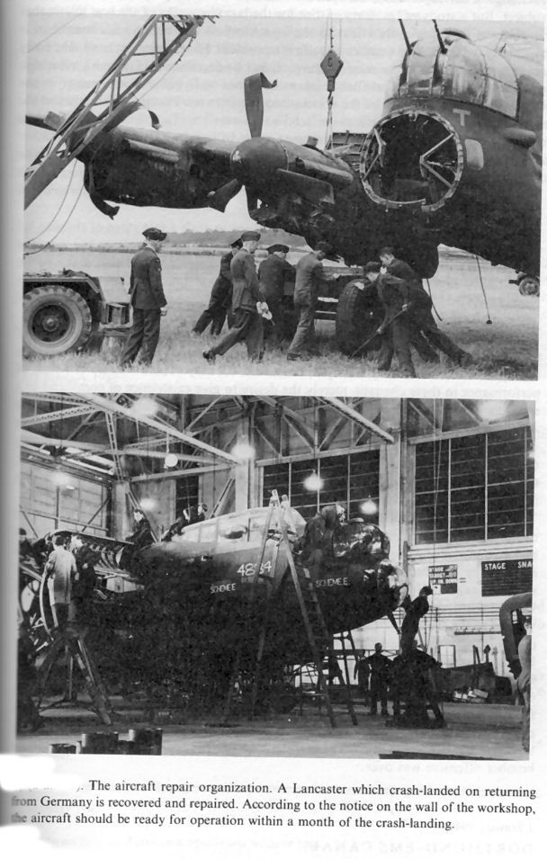 Lancaster Under Repair.