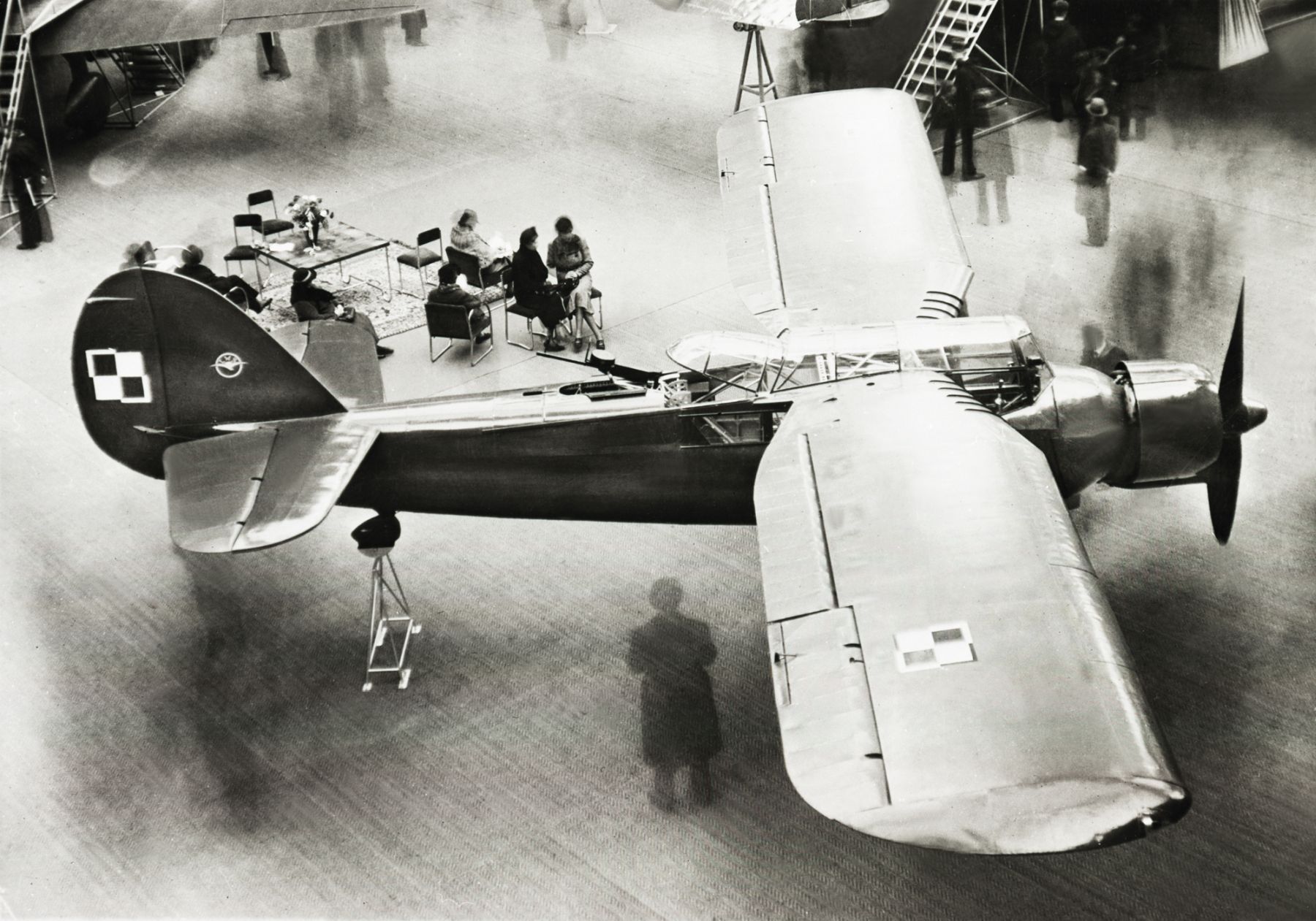 LWS-3/I Mewa at the Aviation Exibition , Paris, 1938