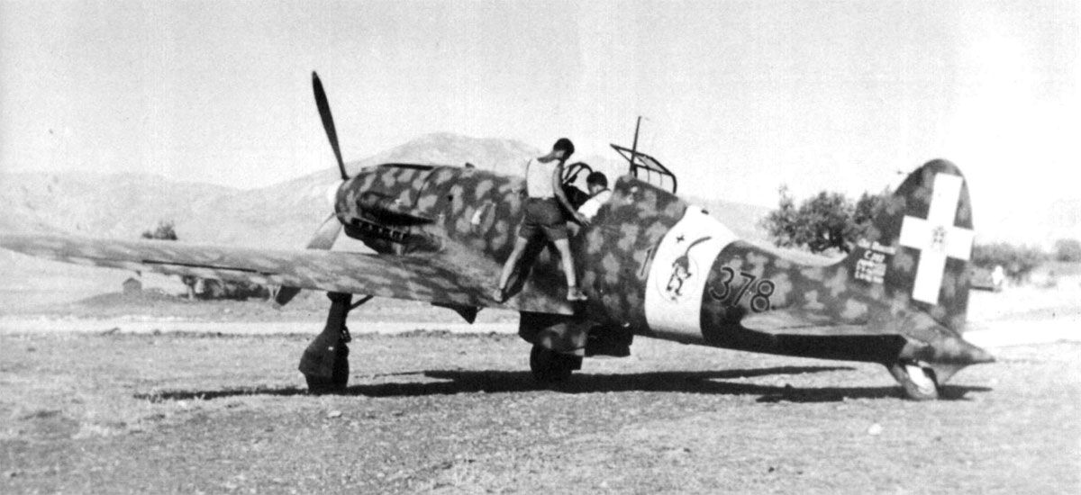 Macchi MC.202 Folgore, 51° Stormo, 155° Gruppo, 378° Squadriglia, no.378-1, Italy 1942