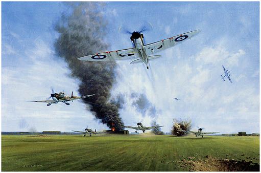Manston, 12th August 1940 by Gerald Coulson