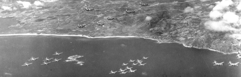 Marauders in a large formation.