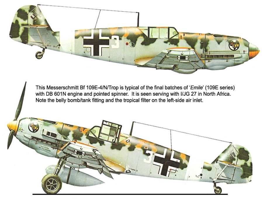 Messerschmitt Bf 109E-4/N/Trop