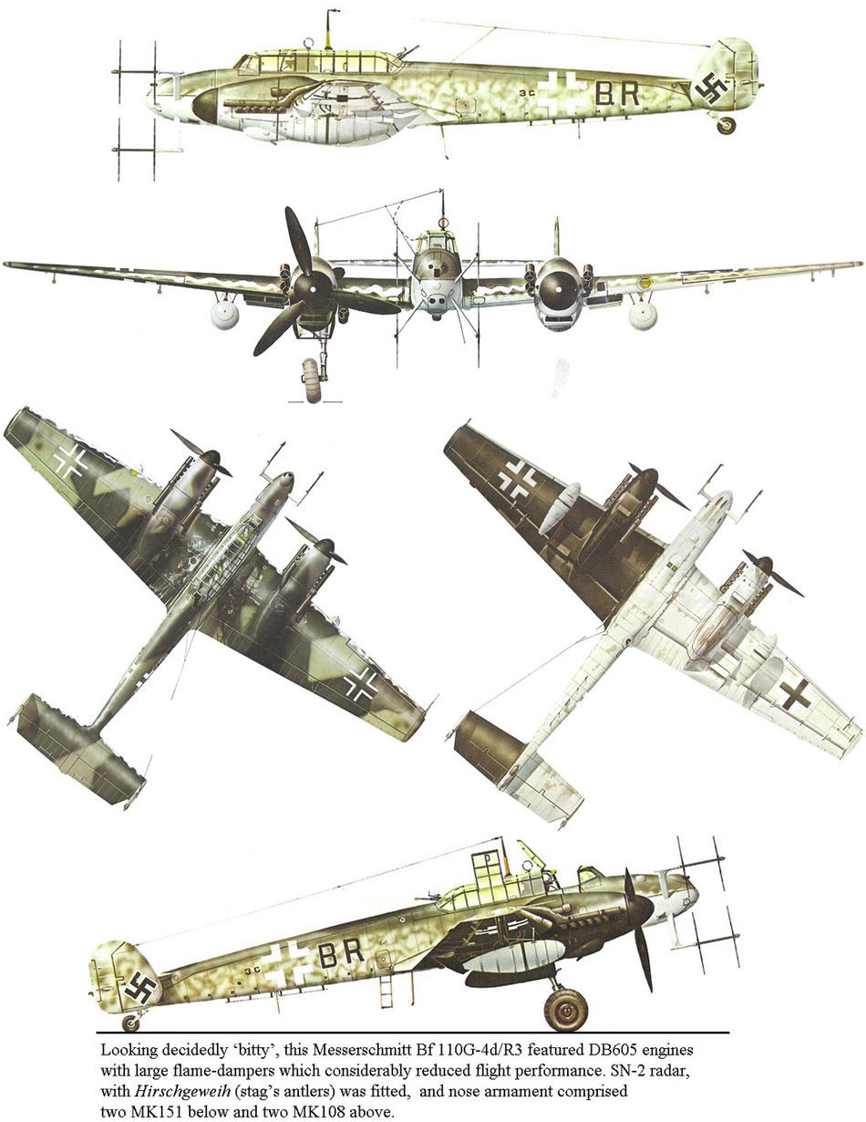 Messerschmitt Bf 110G4dR3 Aircraft of World War II WW2Aircraft