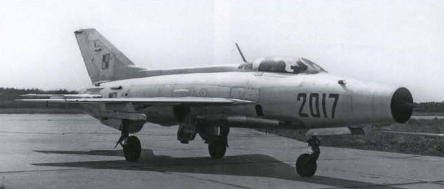 MiG-21F-13 "Red 2017" of the Polish AF