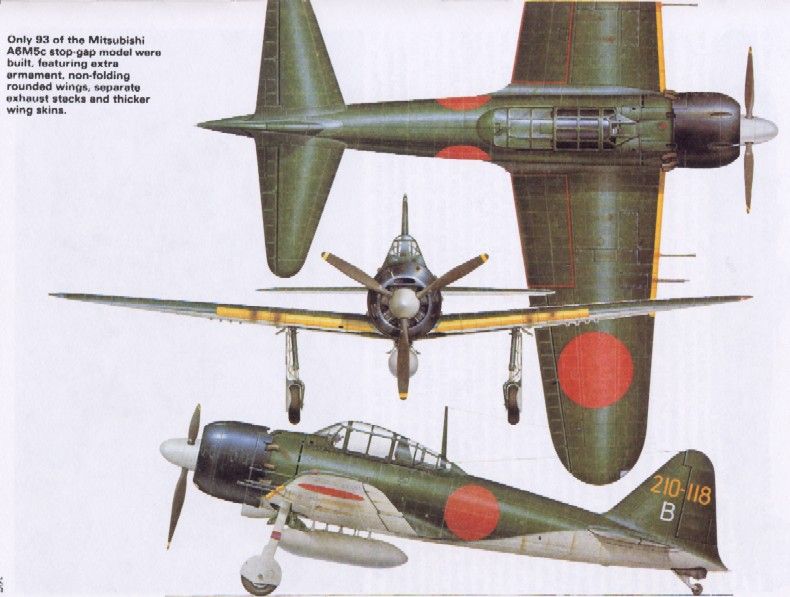Mitsubishi A6M5c Zero Sen Model 52C | Aircraft of World War II ...