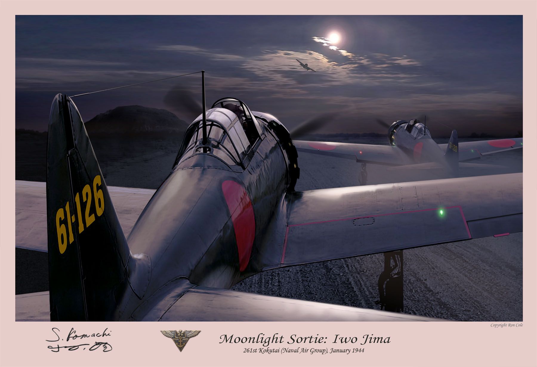 Moonlight Sortie: Iwo Jima signed by Sadamu Komachi