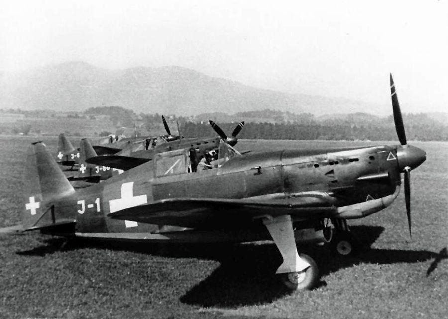 Morane-Saulnier MS.406, J-1, Swiss AF