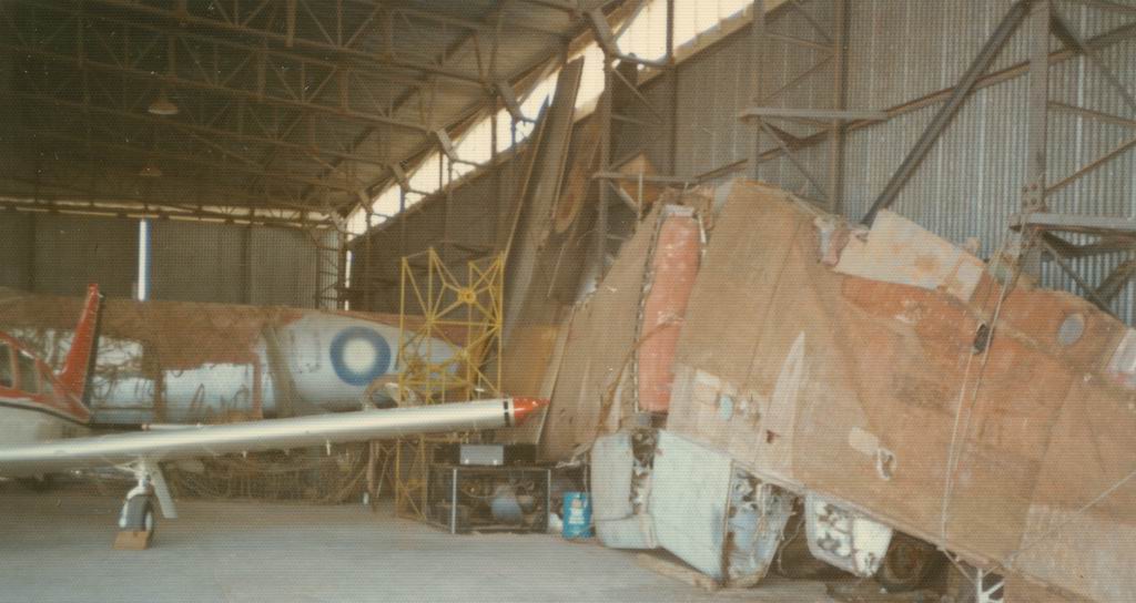 Mosquito bomber in storage Mildura Australia 1974