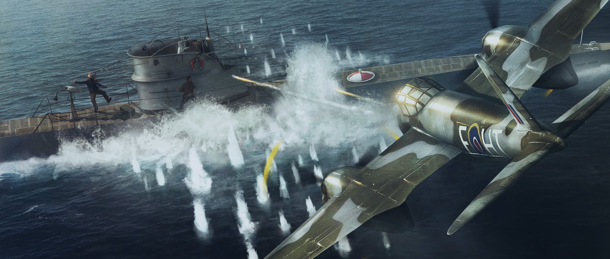 Mosquito_Attack_2d_illustration_submarine_attack_battle_aircraft