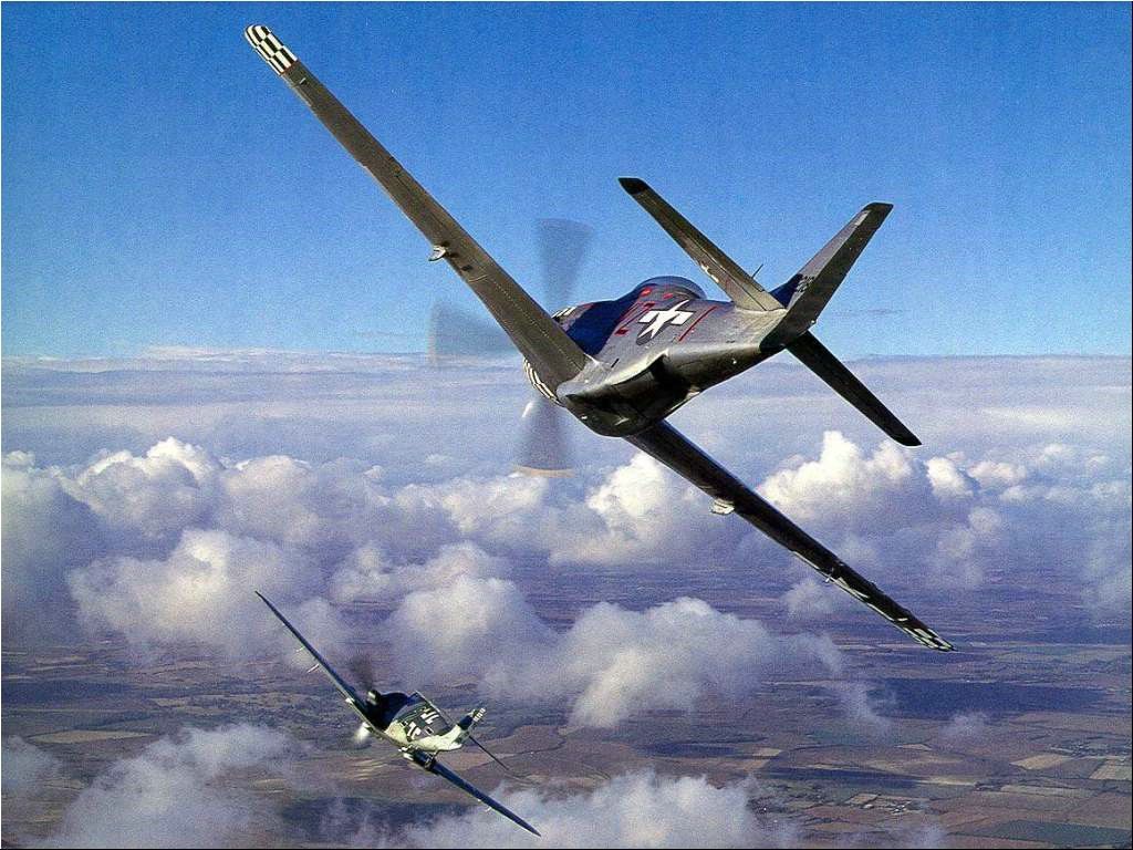 Mustang and Me-109 (1024x768)