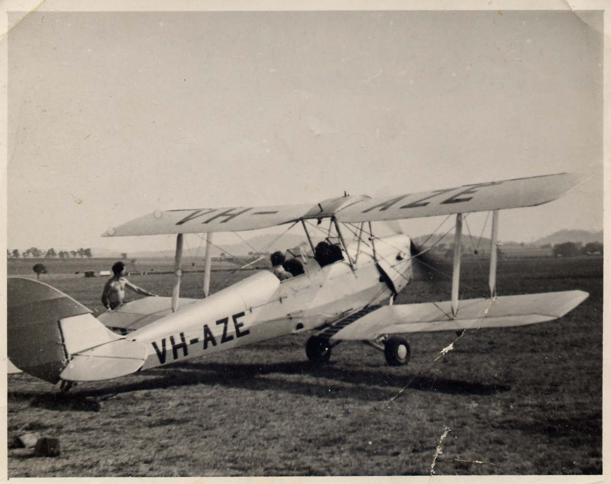 My Grandads plane (he's in the front)